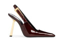 Zapato de tacón guinda